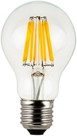 TOP YAO Vintage A19/A60 LED Filament Bulb 6W LED Light Bulb, Medium Screw E26 Base Clear Warm White 2700K 110V Dimmable