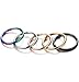 Jstyle 5 Pcs a Set 316L Stainless Steel Septum Piercing Nose Hoop Clicker Ring 16G
