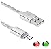 6FT TrueProve White LED Lit Cable for Barnes & Noble Nook & Nook Color Models Charging Sync Data Cable (Color Users Note Cable Will not display charging on Tablet screen)