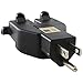 Conntek RL-30104 U.S. 3-Prong Heavy Duty Dual Outlet Adapter, Black