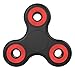 Fidget Spinner by Salient Spinners – 2 minute spin! – Prime Shipping! Black Spinner w/ Red Ceramic Bearing – Quieter & Longer Lasting than Other Hand Toy Tri Figit Spinners, ADHD Stress Reducer Figets