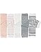 Bowbear 5 Pair Baby and Toddler Leg Warmers, Happy Legs Pink & Gray