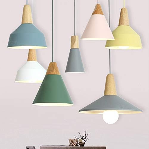 ペンダントライト シンプルなペンダントライトe27アルミウッドイタリアのランプホームレストランカウンターの装飾照明 Mumuwu Body Color グレー Size A B086dczch6 12 693円