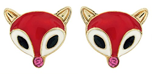 DaisyJewel Red Hot Fox Stud Earrings
