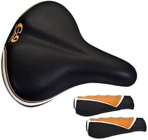 orange bike saddle