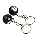 Tenflyer Pack of 2 Billiard Pool Keychain Snooker Table Ball Key Ring Gift Lucky NO.8