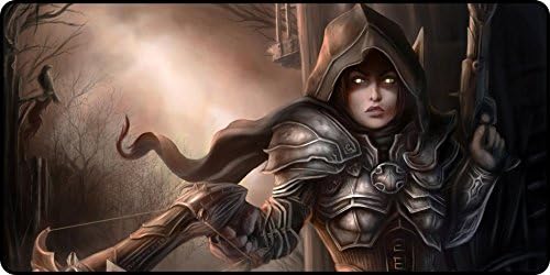 Silky Smooth Demon Hunter - Diablo III Large Gaming Big Mouse Pad 600x300x4mm(23.62x11.80x0.16inch)