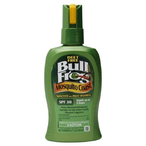 Bull Frog Mosquito Coast, Sunscreen with Insect Repellent, SPF 30 4.7 oz by Bull Frog