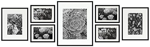 Frametory, gallery wall frame collection,set of 7,black…