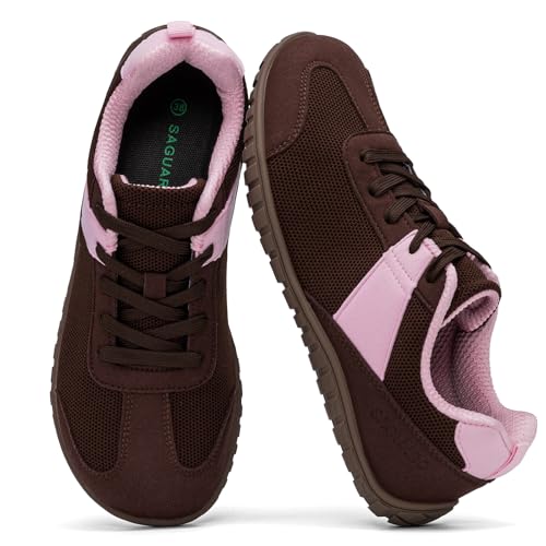 SAGUARO Mujer Zapatillas Barefoot Calzado Minimalista Barefoot Shoes con Puntera Ancha para Uso Diario, Talla 35-43