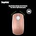 Wireless Mouse, Inphic Slim Silent Click Rechargeable 2.4G Wireless Mice 1600DPI Mini Optical Portable Travel Cordless Mouse with USB Receiver for PC Laptop Computer Mac MacBook