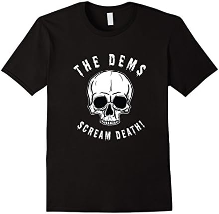 Mens Dems Scream Death Shirt XL Black