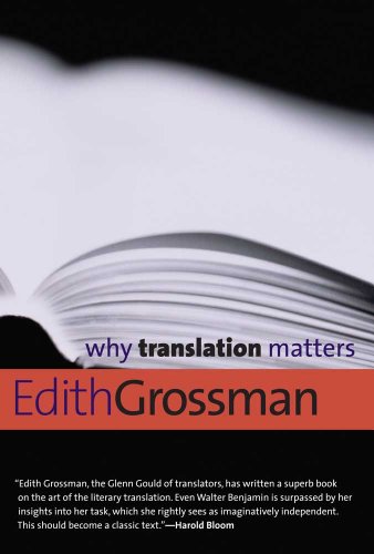 Why Translation Matters (Why X Matters Series) by Edith Grossman