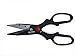 RiverView Enterprise Heavy Duty Multi-Purpose Scissors, Reinforced Blade Shears, left and right handed