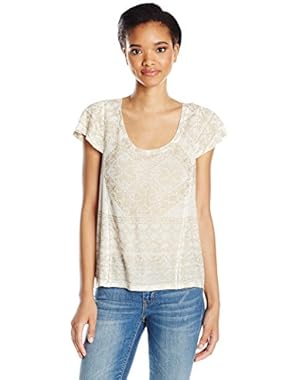 Women's Metallic Geo Top
