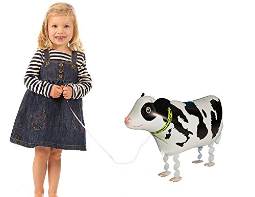 VOULOIR Walking Animal Balloons Horse and Cow Balloon Air Walkers, Kids Farm Animal Theme Birthday Party Supplies Birthday Decorations