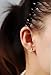 Libaraba Cute Full Rhinestone Studded Starfish Shaped Earrings,Exquisite 18k Plated Earrings