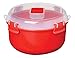 Sistema Microwave Collection Round Bowl, 30.4 oz./0.9 L, Red