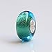 Beautiful Ocean Sea Golden Beach Murano Glass Bead Charm Fits Pandora Bracelet