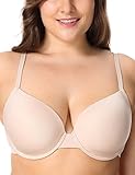 Delimira Women's Smooth Full Coverage Underwire Essential Plus Size T-Shirt Bra