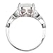 Jude Jewelers Rhodium Plated Fire Opal Wedding Engagement Ring Size 4-12