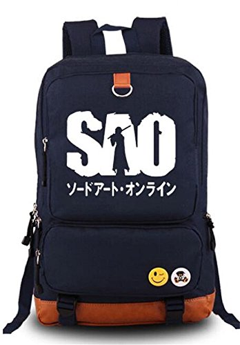 Siawasey Sword Art Online Anime SAO Cosplay Luminous Backpack Shoulder Bag School Bag