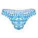 CHICTRY Men's Stain Ruffle Frilly Low Rise Thong Underwear Sissy Pouch Crossdres Panties (Large(Waist:29.0-56.5