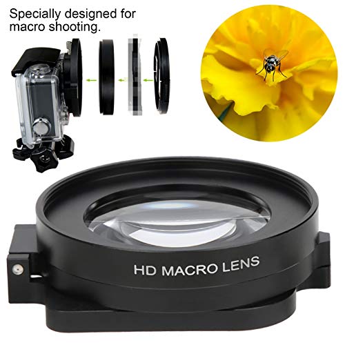 Oumij1 Makro Objektiv Filter 58mm - 16X Makro Nahaufnahme Tauchlinse Filter - für Unterwasserfotografie - für GOPRO Hero… – Bild 4