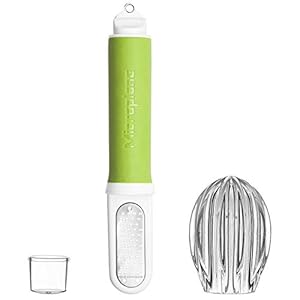 Microplane Twist & Zest Rasp Zester & Citruspers in groen met roestvrij stalen lemmet