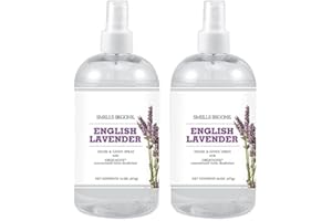 SMELLS BEGONE Air Freshener Home & Linen Spray - 16 oz, Pack of 2 - Odor Eliminator - Made with Essential Oils - English Lavender Scent