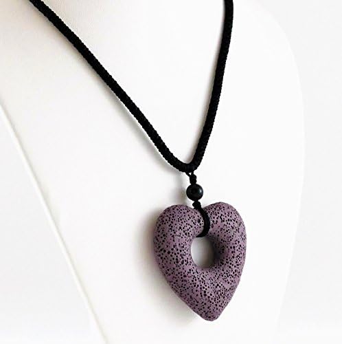 LaPixie Wellness Relaxing Aromatherapy Diffuser Necklace, Hypoallergenic, Bohemian Necklace, Adjustable, Aromatherapy, Purple.