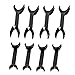 8 pcs T-Shape Black Intraoral Mouth Opener Teeth Whitening Teeth Whitening Intraoral Cheek Lip Retractor 4 pcs S +4pcs L Size