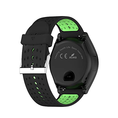 FuriGer Fitness Tracker Bluetooth Smart Watch with Heart Rate Monitor Call Reminder Activity Trackers Step Calorie Counter Pedometer Band for iOS Android Phone Men Women Kid-Black Green