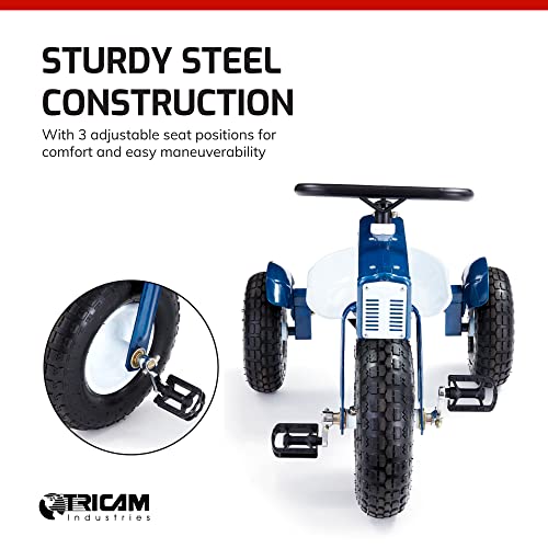 Tricam GCK-31 Kids Tractor Tricycle with Adjustable Seat, Steel ...