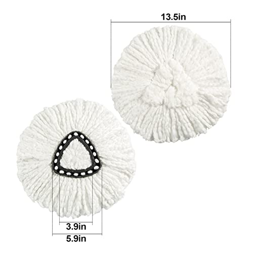 [3 Pack] Mop Replace Heads, Spin Mop Refill Heads Replacements