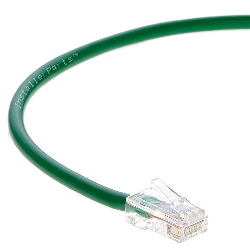 InstallerParts Ethernet Cable CAT5E Cable UTP Non-Booted 50 FT - Green - Professional Series - 1Gigabit/Sec Network / Internet Cable, 350MHZ