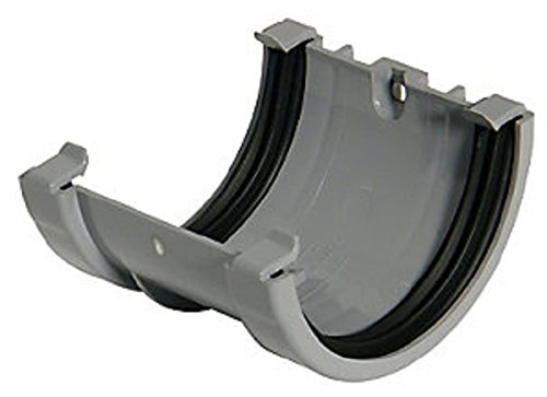 O' SO EEZY 76mm (Union/Joiner) Grey Miniflo Guttering for shed, Porch, Conservatory, Out Building, etc NOT Normal House Size