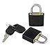 VIP Home Essentials - Small Mini Durable ABS Covered Solid Brass Body Individually Keyed Padlock - 8 Pack Lock Set