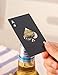 HUIANER Black Bottle Opener Poker Card Bottle Opener Credit Card Bottle Opener for Your Wallet Beer Bottle Opener 8PCS