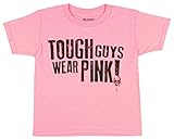 Gildan Boys Tough Guys Wear Pink Short Sleeve Graphic Tee (Medium 8)