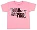 Gildan Boys Tough Guys Wear Pink Short Sleeve Graphic Tee (Medium 8)