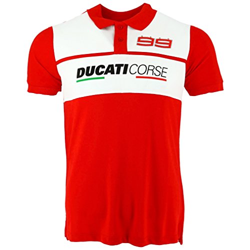Ducati Corse Jorge Lorenzo 99 Moto GP Racing Panel Polo Shirt Official 2018 - Thumbnail 2
