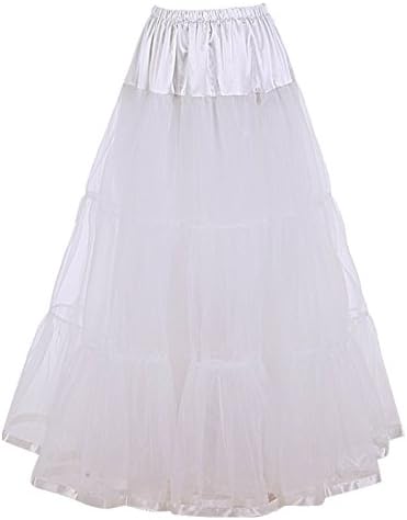 Kelly Casual Women's Ankle Length Petticoats Bridal Slips Long Underskirts for Dresses