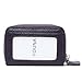 Credit Card Wallet,YOUNA Rfid Blocking Genuine Leather Credit Card Holder for Women Dark Purple