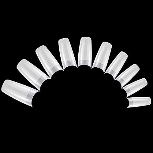 Acrylic Nail Tips 500Pcs Half Cover Fake Nails French Artificial False