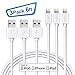 unifocus Charger Cable Cord 3 Pack 6FT MFi-Certified Fast Charging Cable USB Syncing Data Cord Wire Compatible iPhone X XS Xs Max XR 8 8Plus 7 7Plus 6 6Plus 6s 6s Plus 5 5s 5c SE (White)