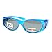 Womens Polarized Fit Over Glasses Sunglasses Oval Rhinestone Frame Blue