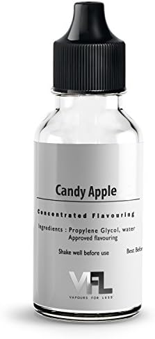 Blue slush E Liquid Concentrate Flavour for DIY Mixing 10ml, Over 60 premium quality concentrated flavours - 0mg Nicotine free (Apple Candy)