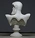 Greek Roman King God Zeus Bust Head Alabaster Statue Sculpture 6.3΄΄