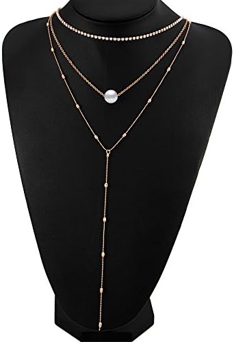 EVELICAL Womens Girls Fashion Choker Necklace Chain for Women Thin Pendant Necklace